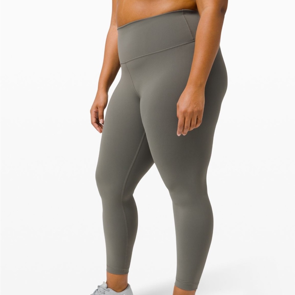 NWOT Lululemon Wunder Under Olive Green Grey Sage Leggings